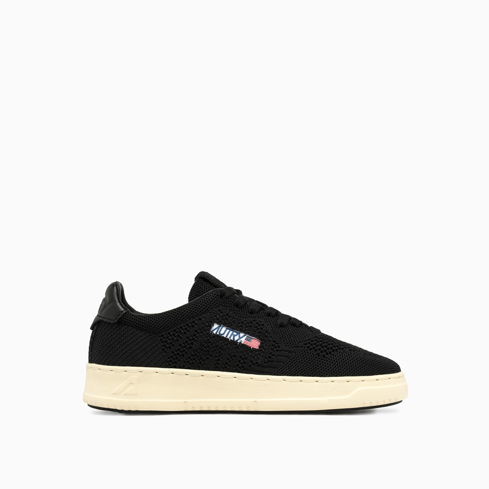 AUTRY: SNEAKERS AUTRY EASEKNIT LOW MAN 18 BLK/IVORY EKLM KN