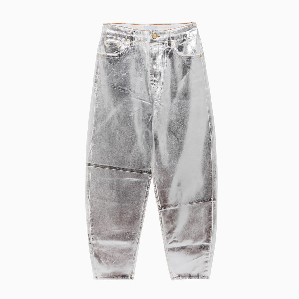 GANNI: GANNI FOIL STARY JEANS