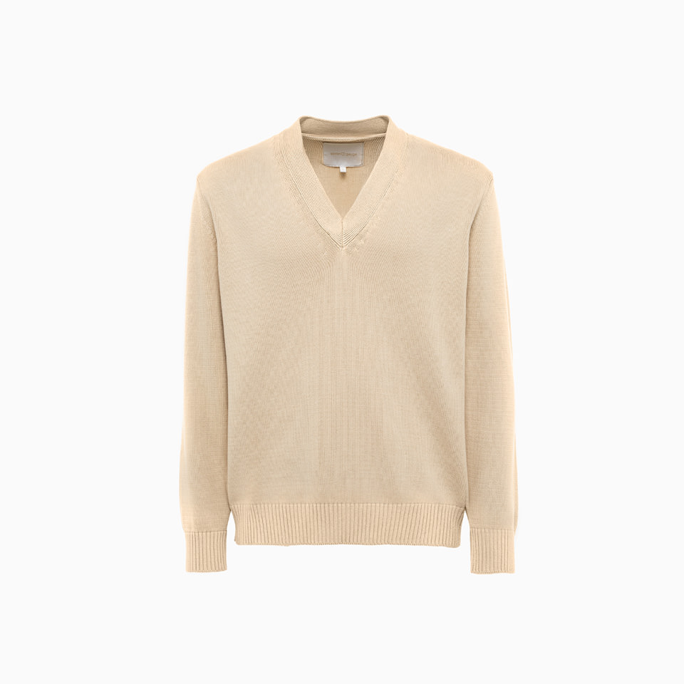 SEVEN GAUGE: SEVEN GAUGE V-NECK SWEATER