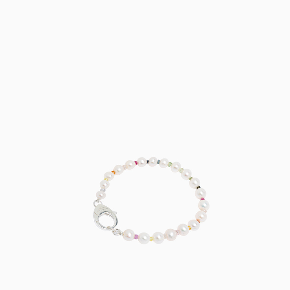 HATTON LABS: BRACCIALE HATTON LABS RAINBOW GRADIENT CRYSTAL PEARL