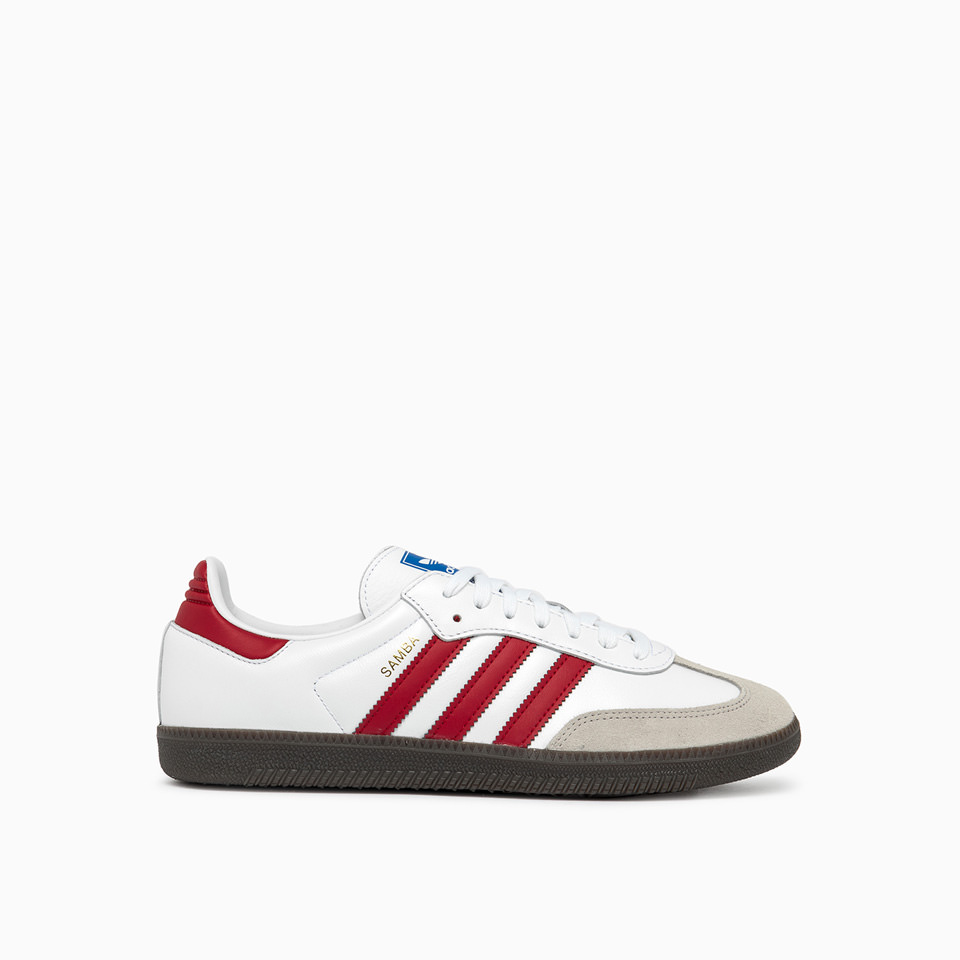 ADIDAS ORIGINALS: SAMBA OG 'WHITE - RED' IG1025