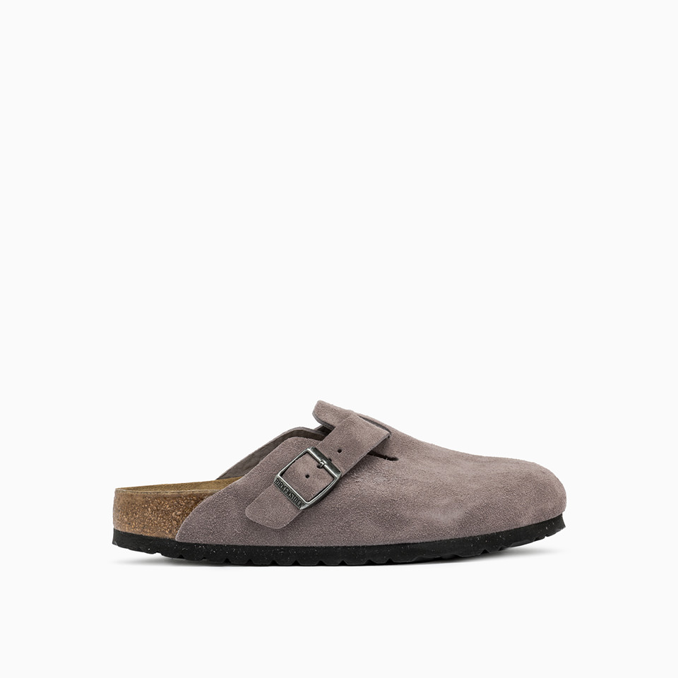 BIRKENSTOCK: Boston Suede Leather FADED PURPLE