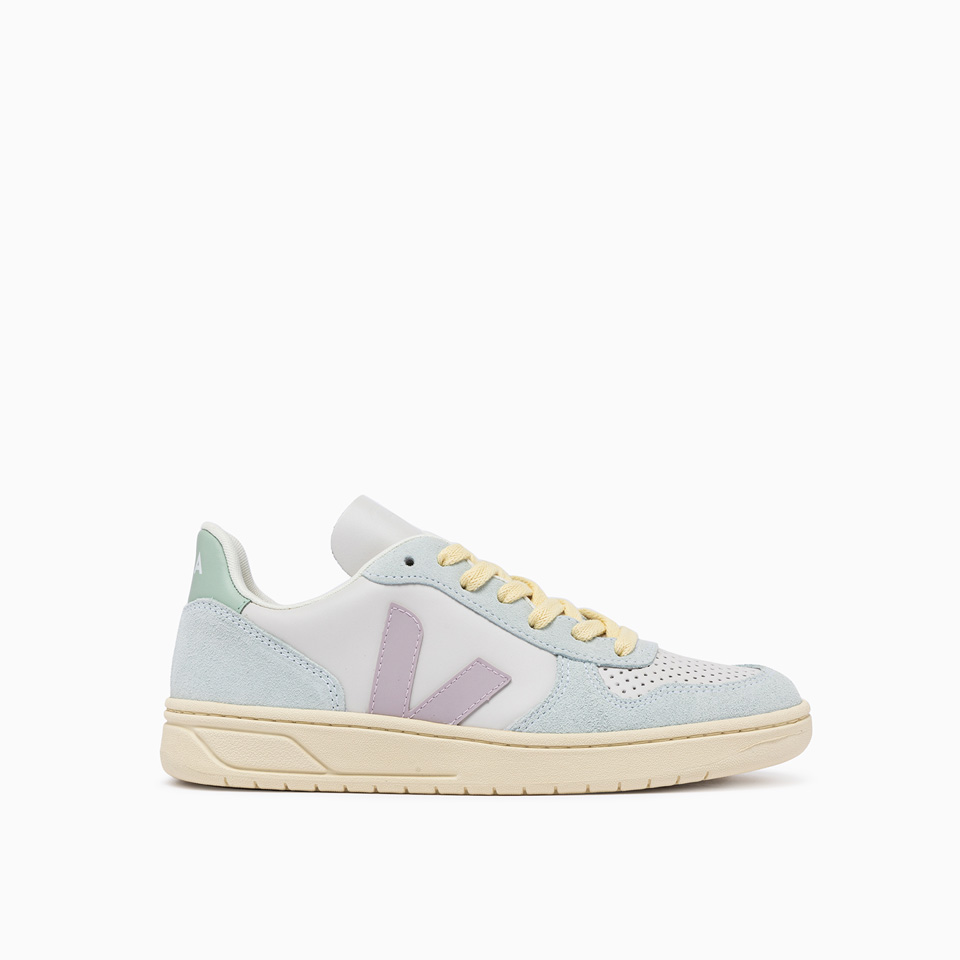 VEJA: VEJA V-10 LEATHER SNEAKERS VX0203475