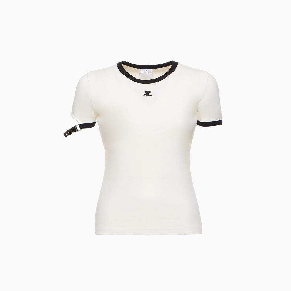 COURREGES: T-SHIRT COURREGES HOLISTIC CONTRAST