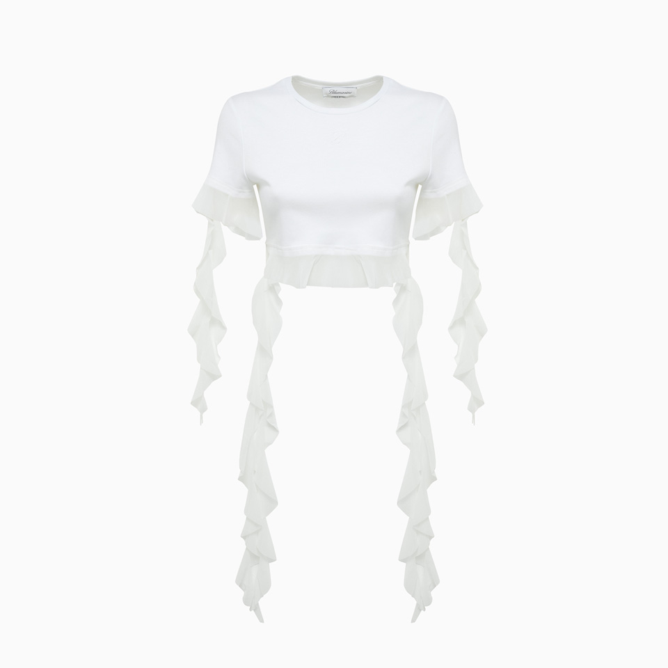 BLUMARINE: T-SHIRT RUCHES BLUMARINE