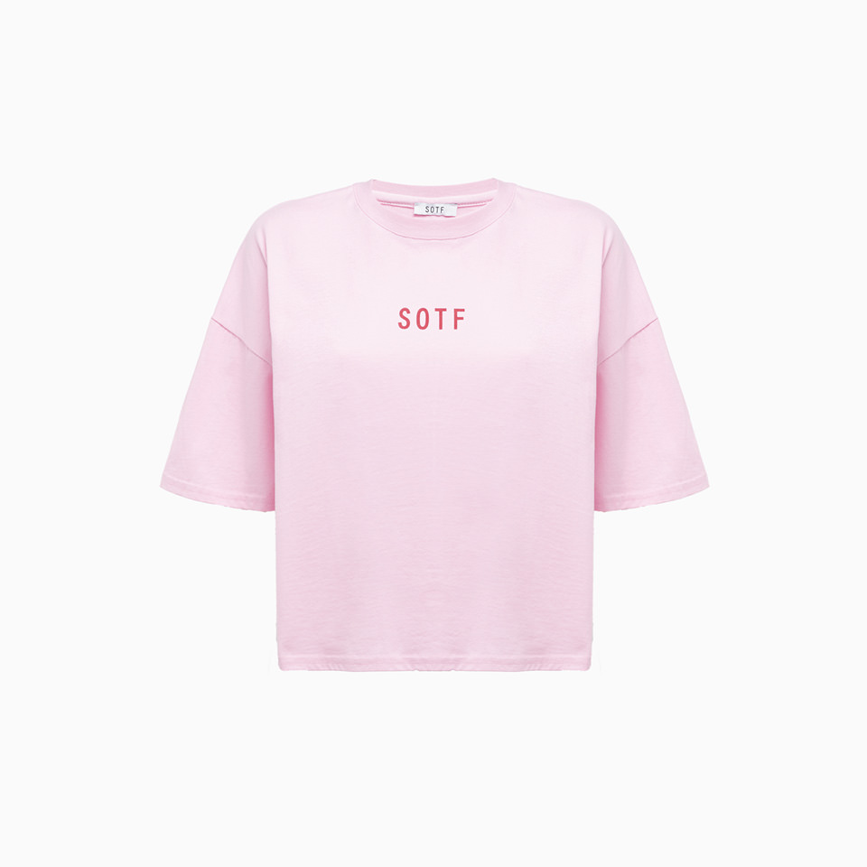 SOTF: CROP LOGO T-SHIRT 'PINK'