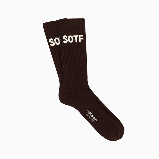 SOTF: SOCKS SOTF MARRONE/CREMA