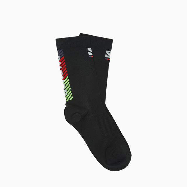 SALOMON S-LAB: SALOMON PULSE RACE FLAG CREW SOCKS LC209000057