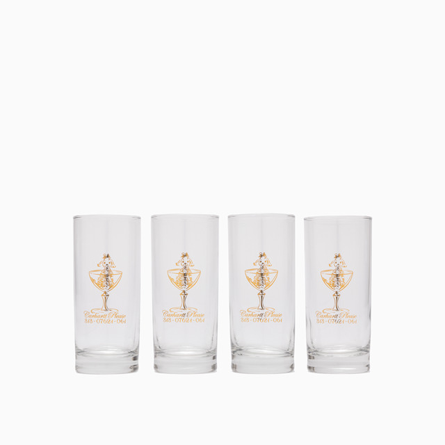 CARHARTT WIP: SET OF GLASSES WITH PLEASE PRINT