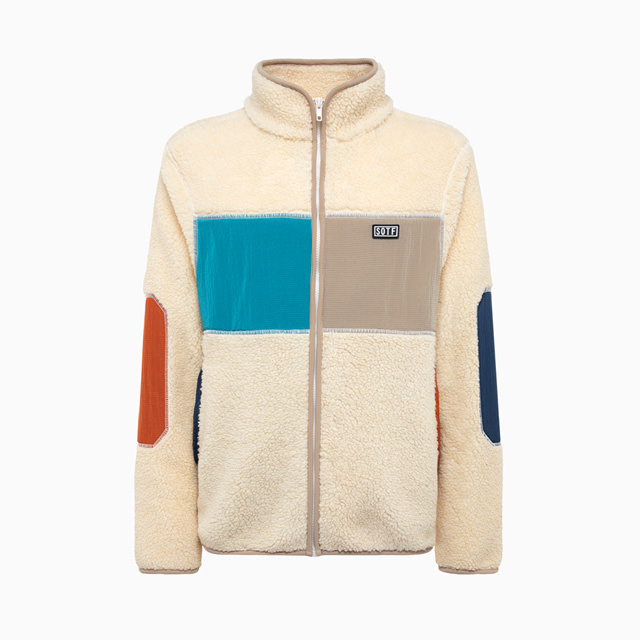 SOTF: FLEECE JACKET 'ECRU- MULTICOLOR'