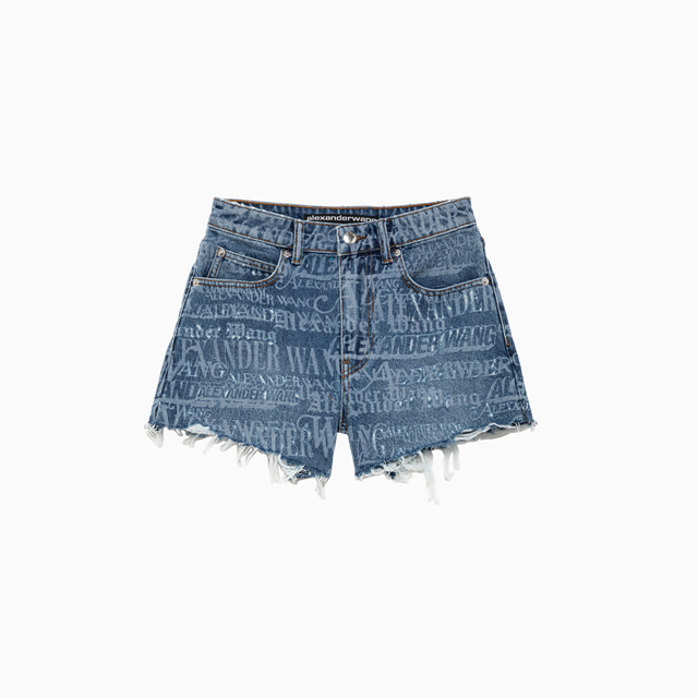 ALEXANDER WANG: ALEXANDER WANG BITE NEWSPRINT SHORTS