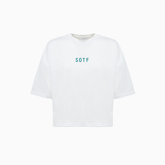 SOTF: T-SHIRT CROP LOGO 'WHITE'