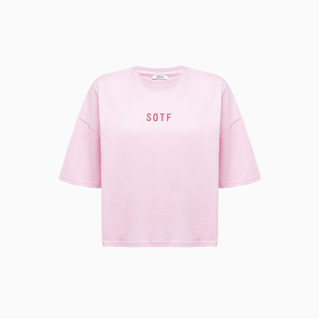 SOTF: T-SHIRT CROP LOGO 'PINK'