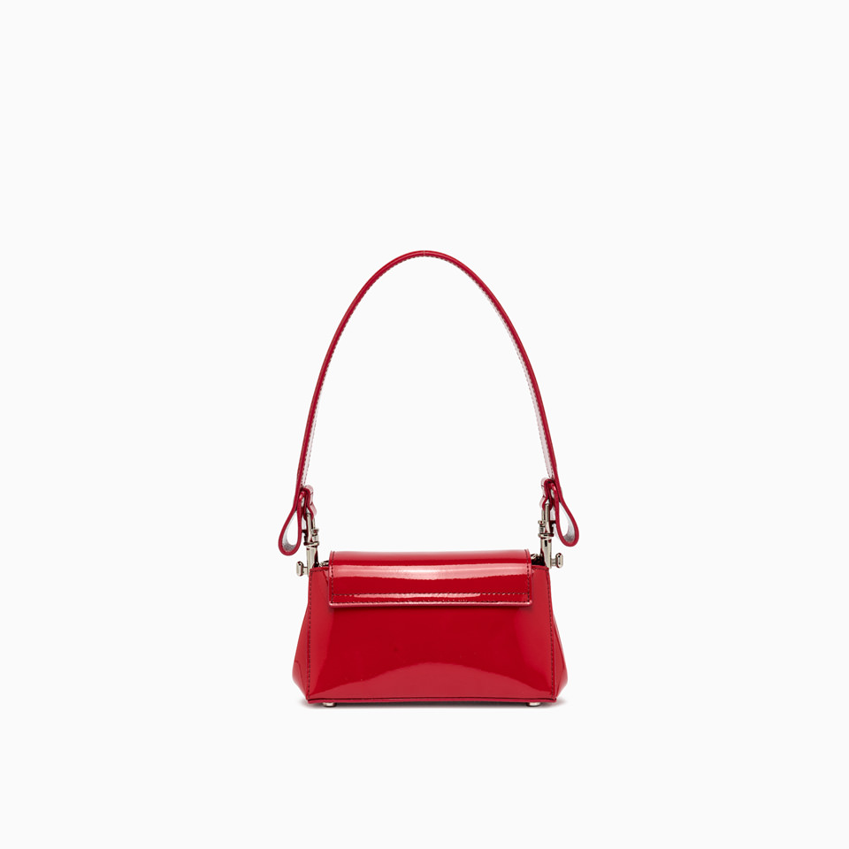 VIVIENNE WESTWOOD: HAZEL SMALL HANDBAG RED ENAMEL ORB