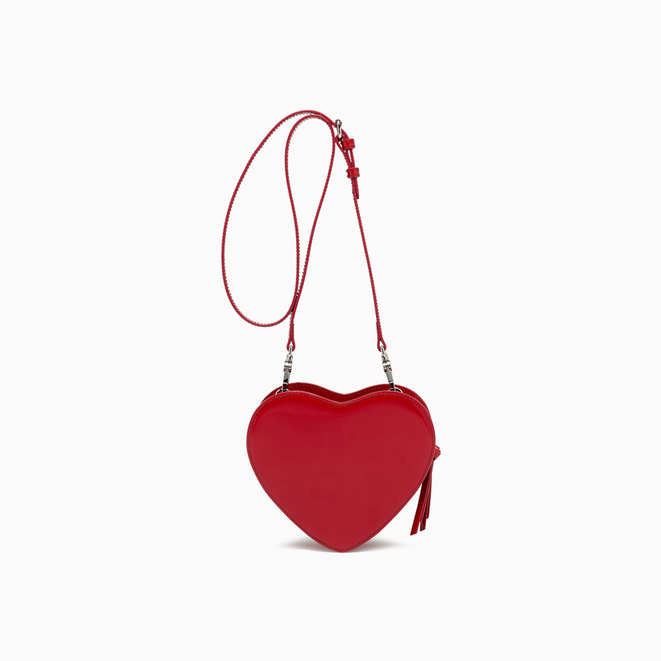 VIVIENNE WESTWOOD: LOUISE HEART CROSSBODY RED