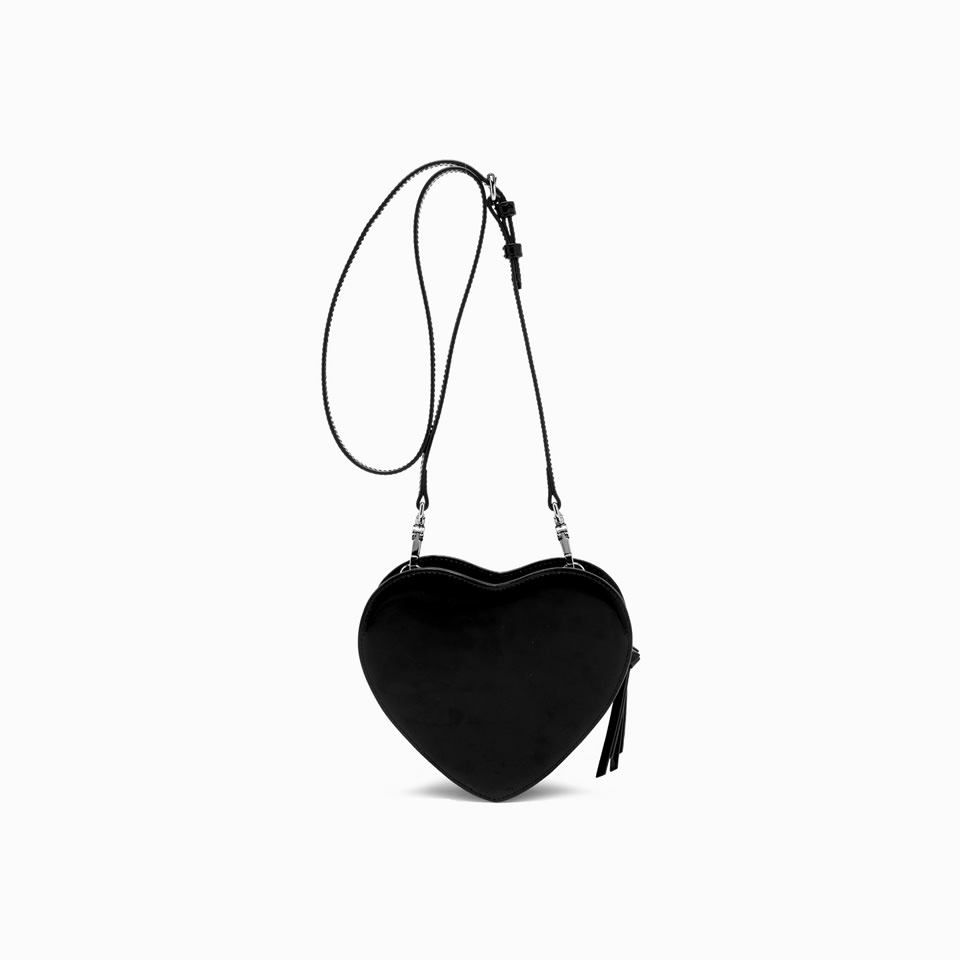 VIVIENNE WESTWOOD: LOUISE HEART CROSSBODY BLACK