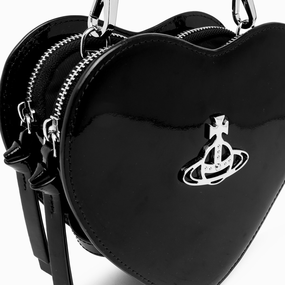 VIVIENNE WESTWOOD: LOUISE HEART CROSSBODY BLACK