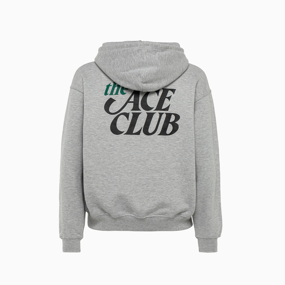 THE ACE CLUB: FELPA CON CAPPUCCIO THE ACE CLUB APRES TENNIS