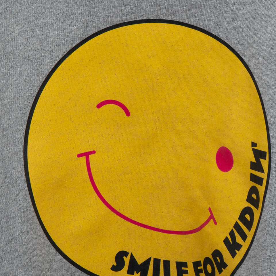 KIDDIN: SMILE KIDDIN PRINT CREW NECK SWEATSHIRT