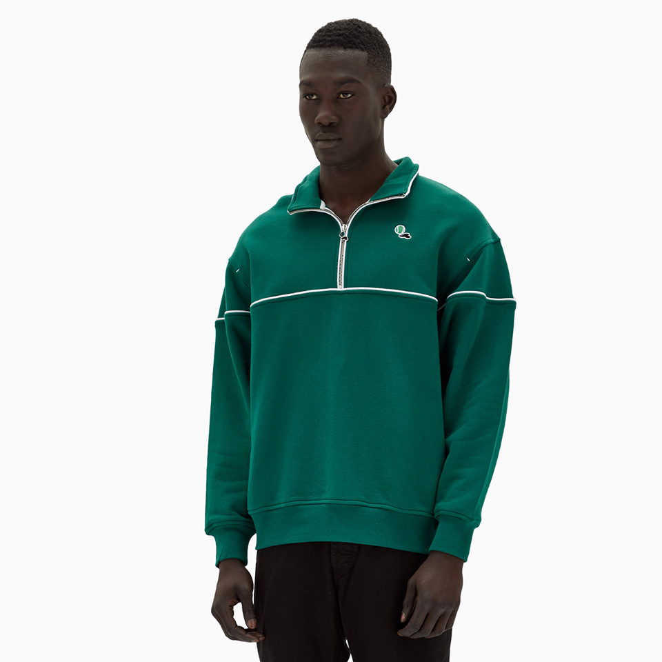 THE ACE CLUB: FELPA THE ACE CLUB HALFZIP APRES TENNIS