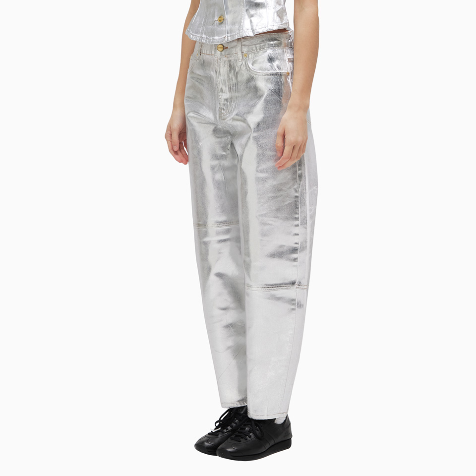 GANNI: JEANS GANNI FOIL STARY