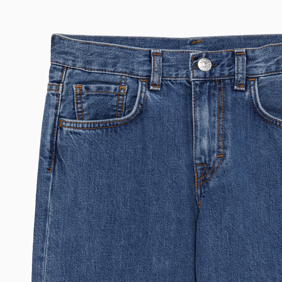 ACNE STUDIOS: JEANS LAVAGGIO MEDIO CON PATCH