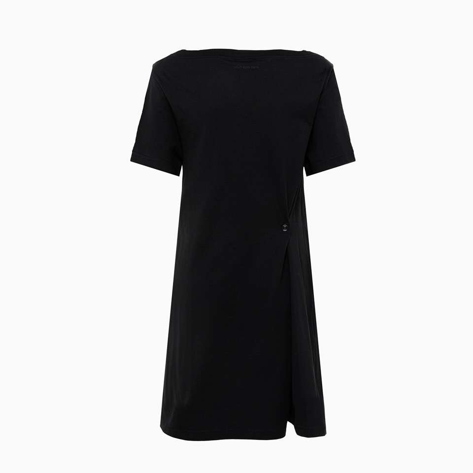 COURREGES: COURREGES BOAT NECK MINI DRESS