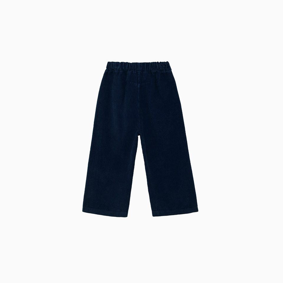 KIDDIN: PANTS IN RIBBED VELVET COLOR BLUE