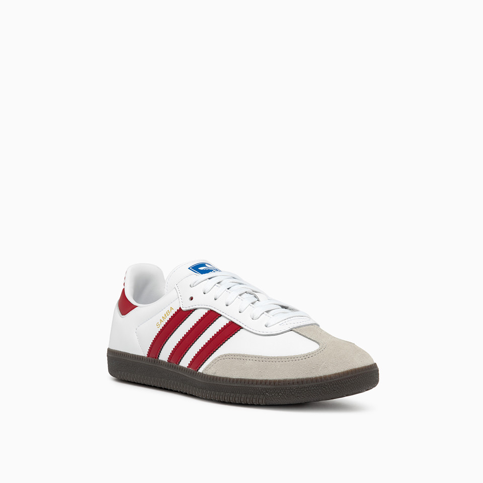 ADIDAS ORIGINALS: SAMBA OG 'WHITE - RED' IG1025