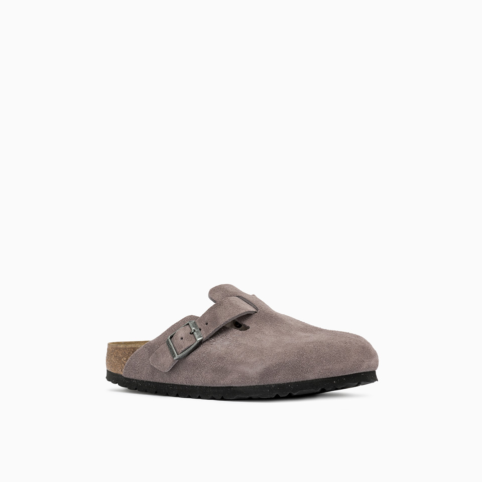 BIRKENSTOCK: Boston Suede Leather FADED PURPLE