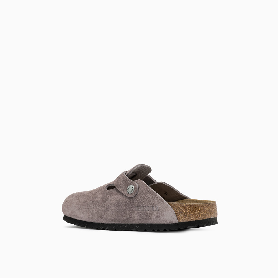 BIRKENSTOCK: Boston Suede Leather FADED PURPLE