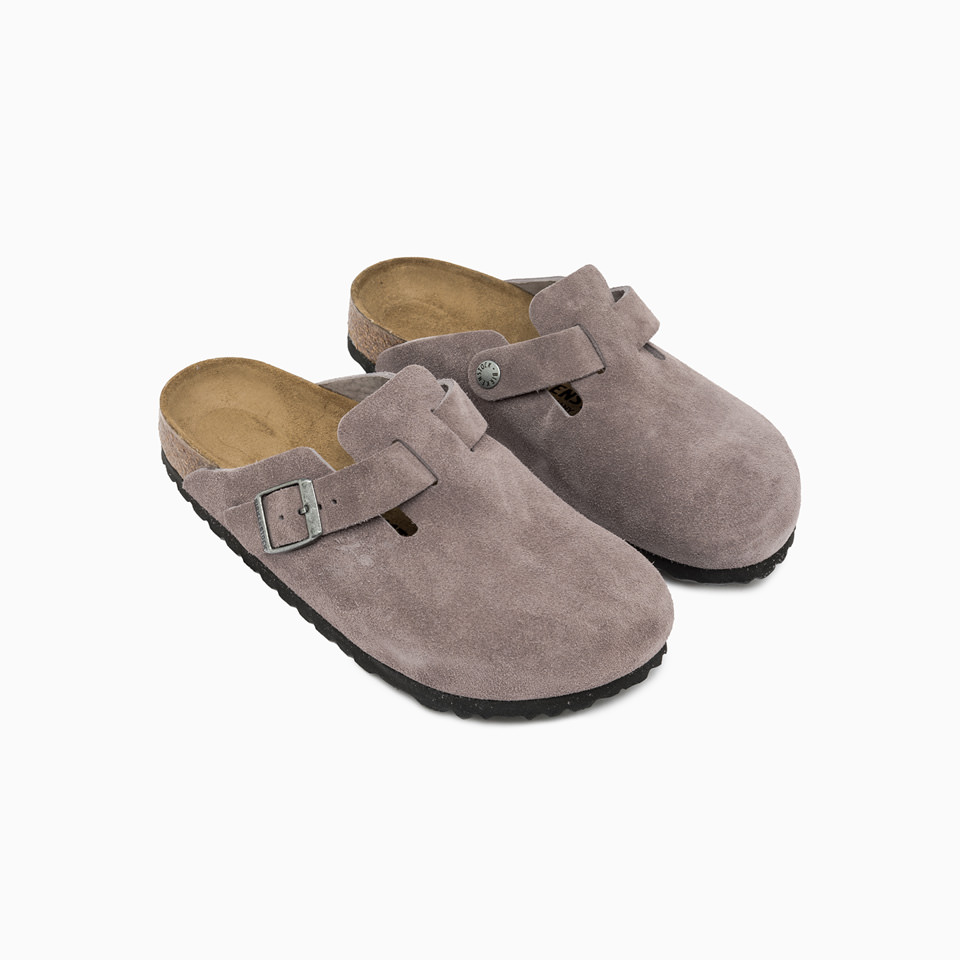 BIRKENSTOCK: Boston Suede Leather FADED PURPLE