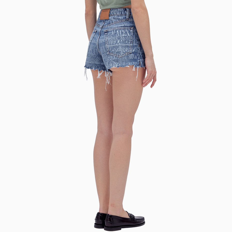 ALEXANDER WANG: ALEXANDER WANG BITE NEWSPRINT SHORTS