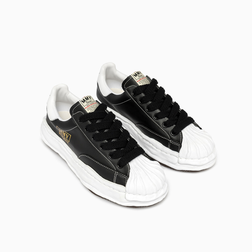 MIHARA YASUHIRO: MIHARA YASUHIRO BLAKEY LOW LEATHER SNEAKERS