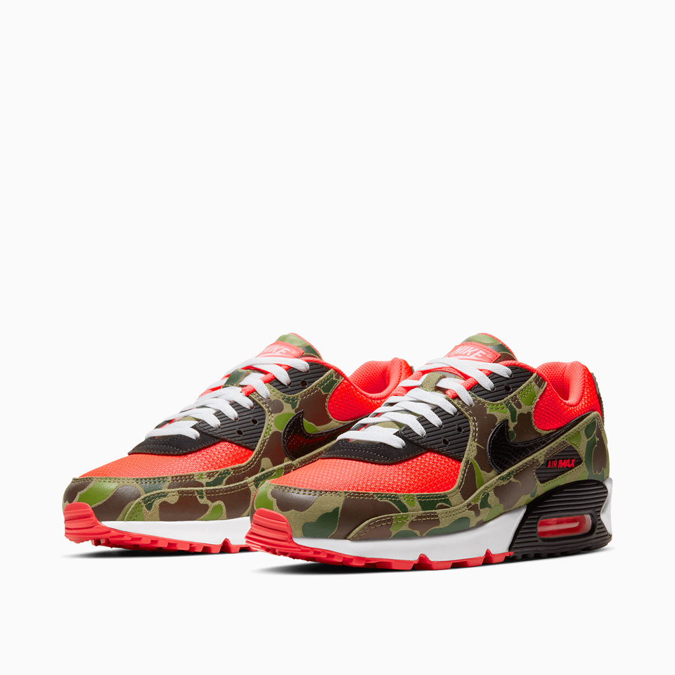 NIKE: NIKE AIR MAX 90 SP 'REVERSE DUCK CAMO' SNEAKERS CW6024-600