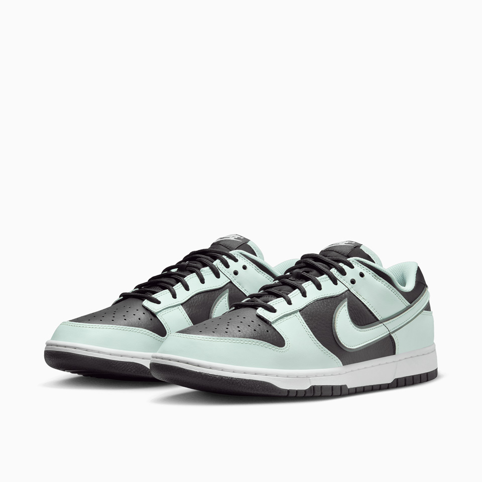 NIKE: NIKE DUNK LOW RETRO 'DARK SMOKE GREY- BARELY GREEN' SNEAKERS FZ1670-001