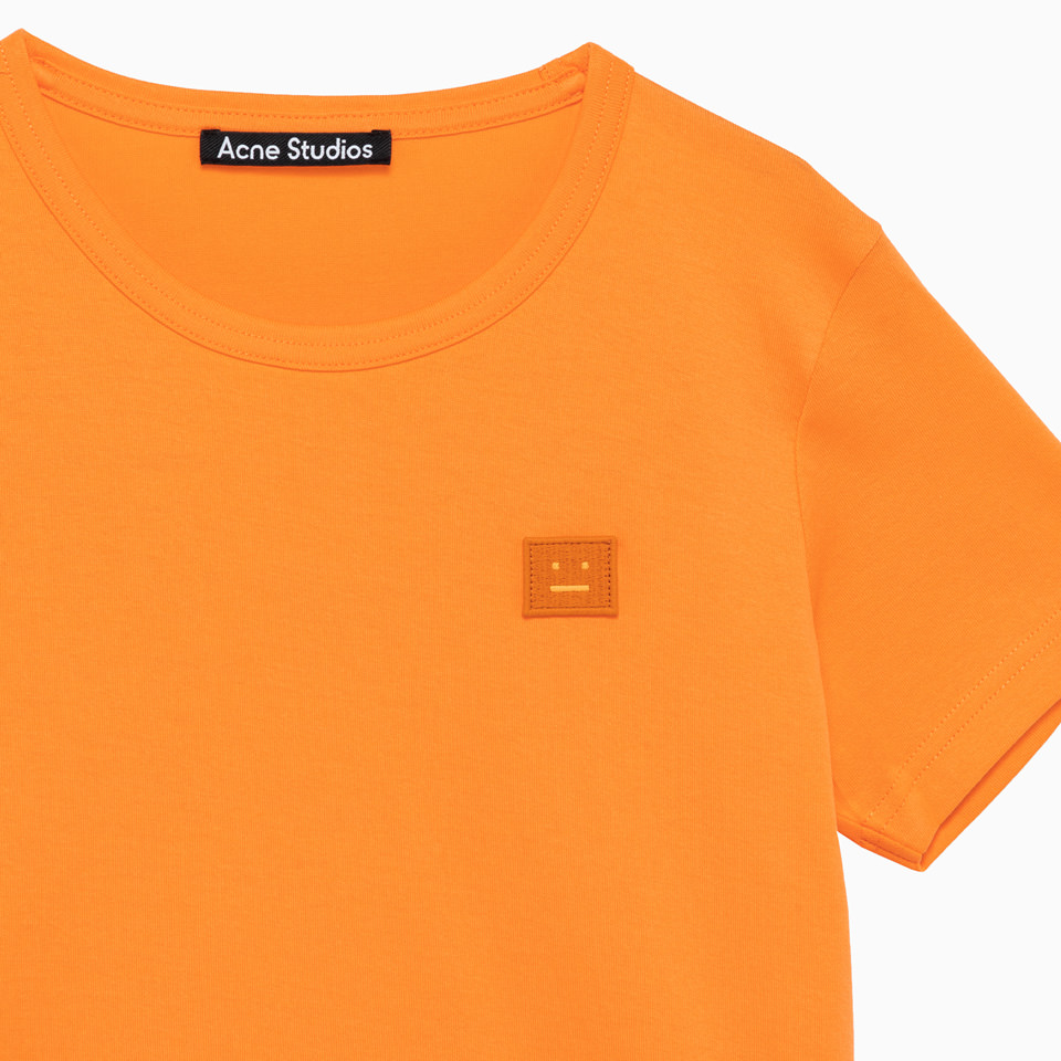 ACNE STUDIOS: T-SHIRT GIROCOLLO CON PATCH