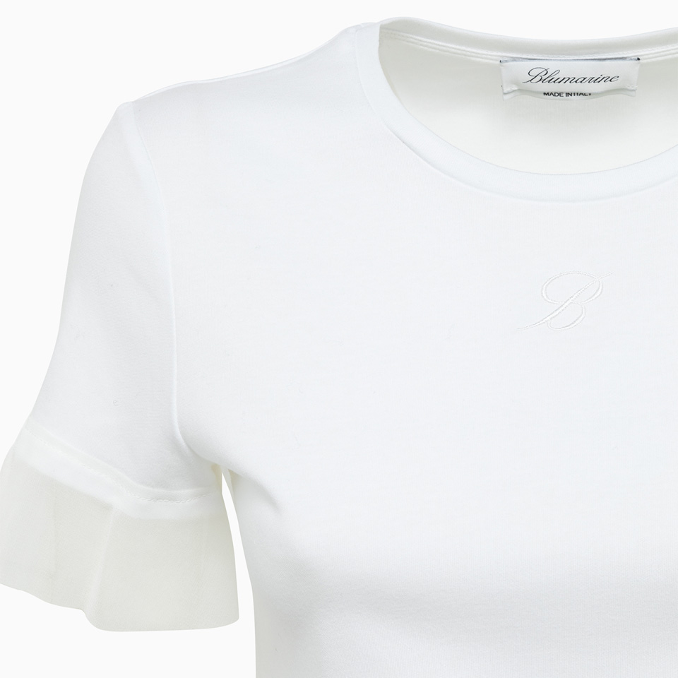 BLUMARINE: T-SHIRT RUCHES BLUMARINE