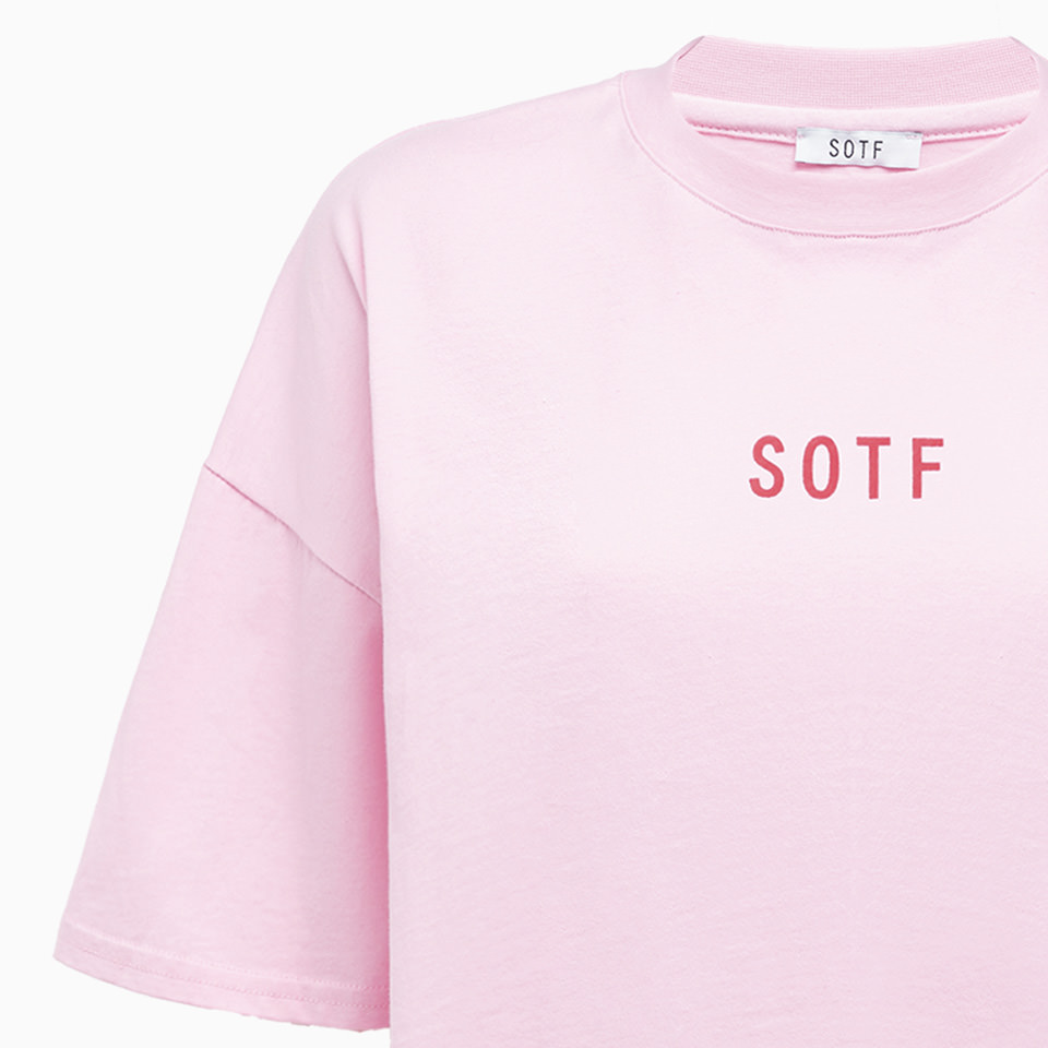 SOTF: CROP LOGO T-SHIRT 'PINK'