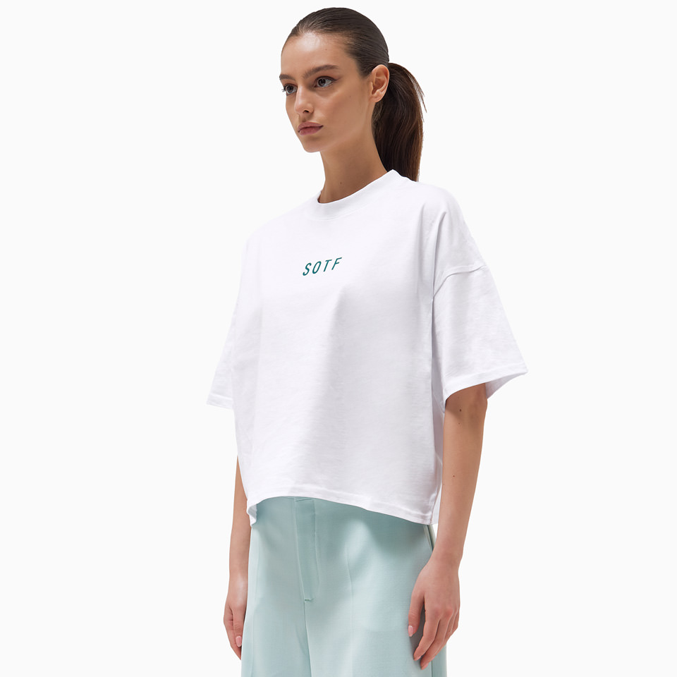 SOTF: T-SHIRT CROP LOGO 'WHITE'