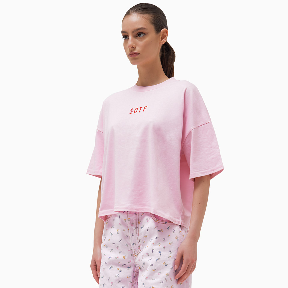 SOTF: T-SHIRT CROP LOGO 'PINK'