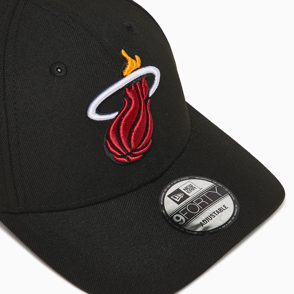 NEW ERA: MIAMI HEAT BASEBALL CAP COLOR BLACK